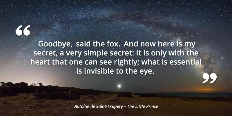 The Little Prince quote